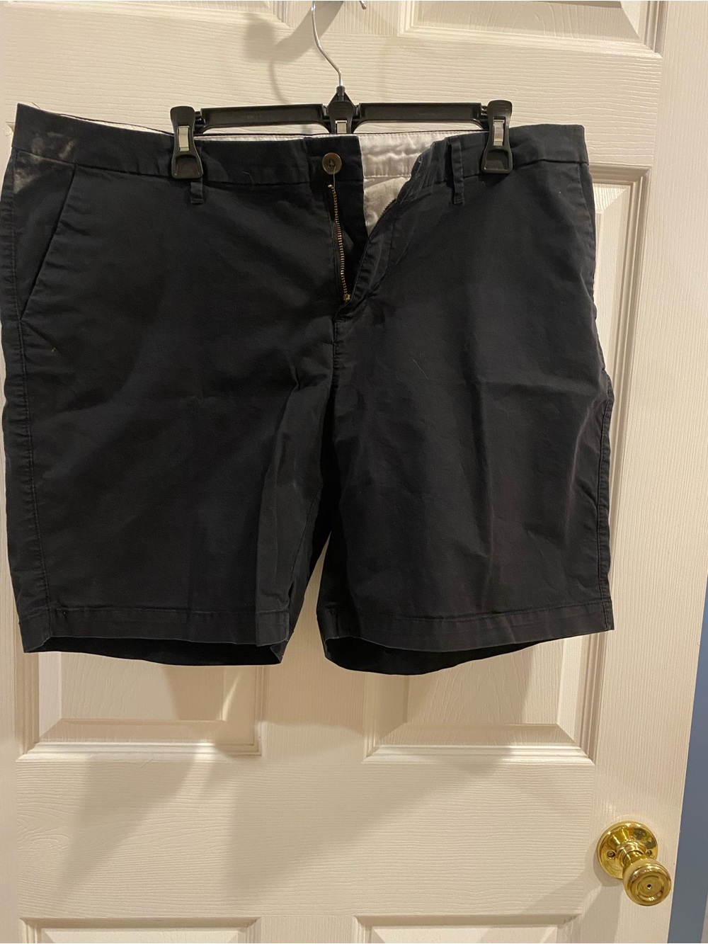 Women’s Navy Cotton Chino Shorts